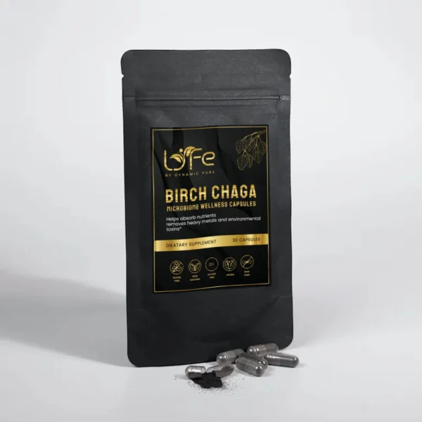 Birch Chaga Microbiome Wellness Capsules support gut health