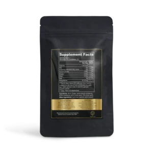 Supplement facts of Birch Chaga Microbiome Wellness Capsules