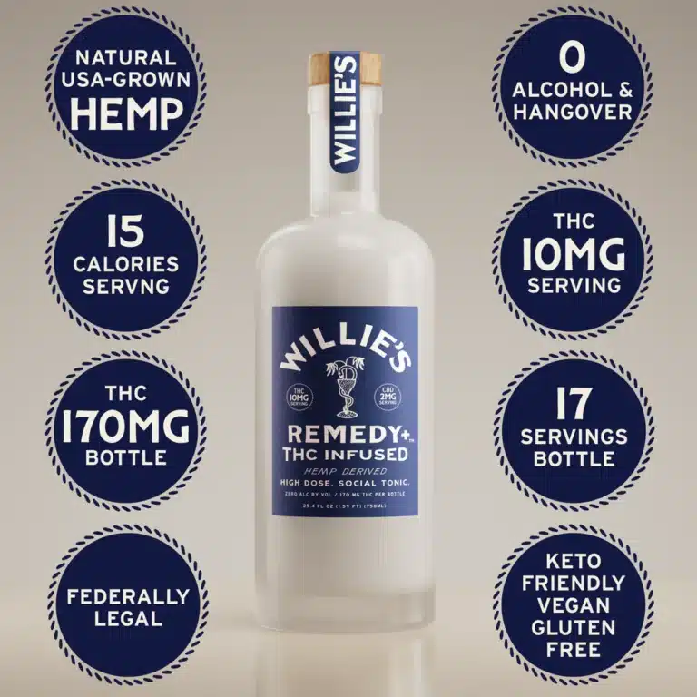 Willie’s Remedy High Dose Spirit Beverage 750ml Bottle